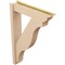 Ekena Millwork 6-in W x 26-in D x 38-in H Funston Trad Rough Cedar Woodgrain TimberThane Outlooker, Primed Tan OUTUR060X26X38FST04RCPR - alternate 2